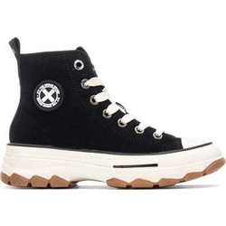 Xti Παιδικά Sneakers Μποτάκια Μαύρα Λευκά Καφέ 151321