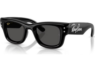 Ray-Ban RB4940B 686487 Γυναικεία Γυαλιά Ηλίου Τετράγωνα Κοκάλινα Μαύρα με Μαύρο Φακό
