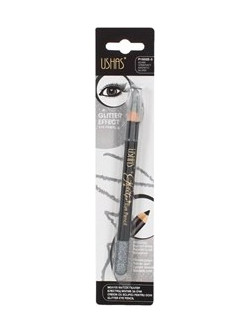 Ushas Cosmetics Glitter Ασημί Μολύβι Ματιών Αδιάβροχο 3gr