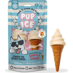 Imaginelles Pup Ice Chew to Stay Cool Waffle Cones with Peanut Butter & Vanilla 2τμχ 110gr