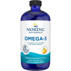 Nordic Naturals Omega-3 Lemon Ιχθυέλαιο 1560mg Λεμόνι 473ml