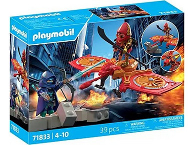 Playmobil Heroes Επίθεση με Drone στον Κακό Νίντζα για 4-10 Ετών 71833