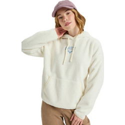 Roxy Cool Calling Γυναικείο Φούτερ Fleece με Κουκούλα & Τσέπες Εκρού ERJPF03221-WBS0