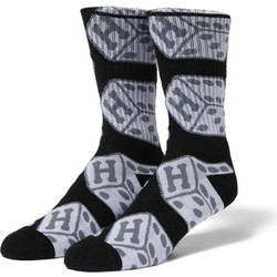 Huf Snake Eyes Ανδρικές Κάλτσες Ψηλές με Σχέδια Μαύρες SK00820