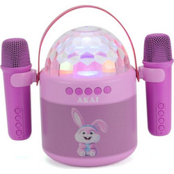 Akai JoyBox Kids Σύστημα Καραόκε με Ασύρματο Μικρόφωνο Ροζ