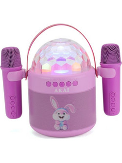 Akai JoyBox Kids Σύστημα Καραόκε με Ασύρματο Μικρόφωνο Ροζ