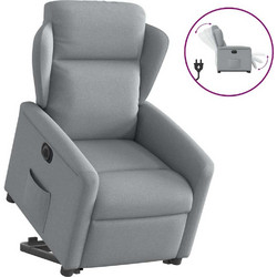 vidaXL Πολυθρόνα Relax με Υποπόδιο Ανακλινόμενη Γκρι 3303154