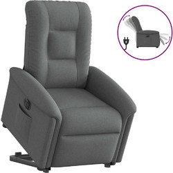 vidaXL Πολυθρόνα Relax με Υποπόδιο Ανακλινόμενη Γκρι 3303275