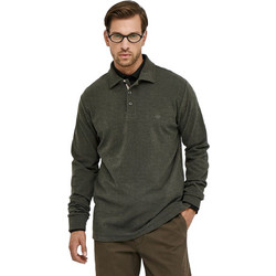 Sogo Ανδρική Μπλούζα Polo Μακρυμάνικη Χακί 25537-884-779