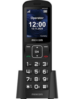 Maxcom MM34D 4G Ασύρματο Τηλέφωνο με Ανοιχτή Ακρόαση Μαύρο