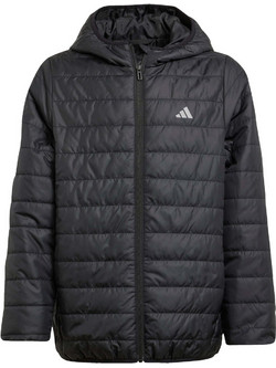 Adidas Αθλητικό Παιδικό Μπουφάν Χειμωνιάτικο Καπιτονέ Αδιάβροχο Μαύρο JL7444