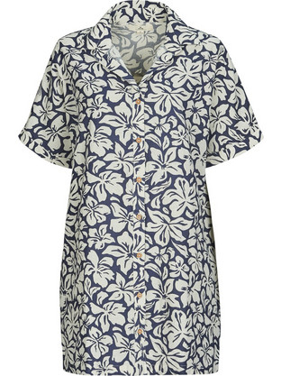 Rip Curl Mini Καλοκαιρινό Καθημερινό Φόρεμα Floral Σεμιζιέ Μπλε 06WWDR-49
