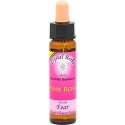 Crystal Herbs Pink Rose Ανθοΐαμα σε Σταγόνες για Φόβο 10ml