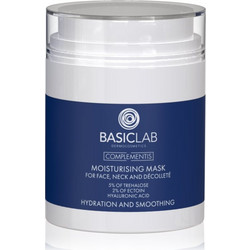 BasicLab Moisturizing Κρεμώδης Μάσκα Ντεκολτέ Προσώπου για Ενυδάτωση 50ml