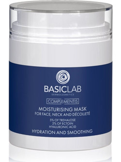 BasicLab Moisturizing Κρεμώδης Μάσκα Ντεκολτέ Προσώπου για Ενυδάτωση 50ml