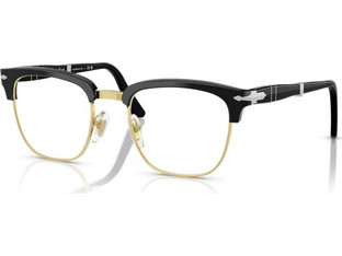 Persol PO3375V 1225 Ανδρικός Σκελετός Γυαλιών Οράσεως Κοκάλινος Μεταλλικός Χρυσός Μαύρος