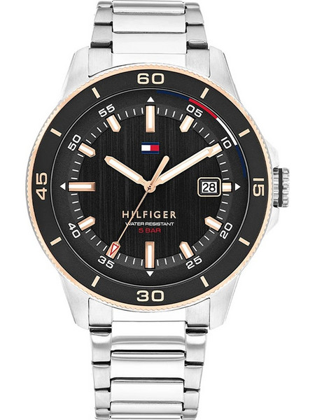 Tommy Hilfiger Ανδρικό Ρολόι με Ασημί Μεταλλικό Μπρασελέ 1792228