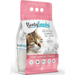 BentySandy Baby Powder Άμμος Γάτας Μπετονίτης με Άρωμα Πούδρα 5lt