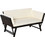 Outsunny Διθέσιος Καναπές Εξωτερικού Χώρου Rattan Μπεζ 129x63x67cm 8056644031223