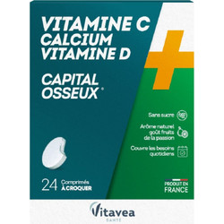 Vitavea Vitamin C Calcium & Vitamin D 24 Μασώμενα Δισκία
