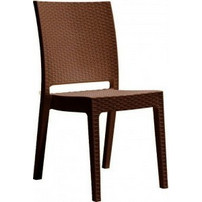 Avant Garde Καρέκλα Κήπου Rattan Καφέ 161-26328