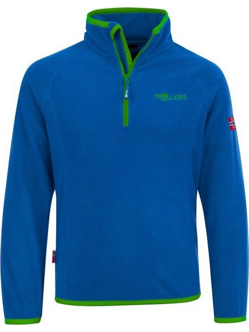 Trollkids Παιδικό Πουλόβερ Μακρυμάνικο Royal Blue Lime 707113