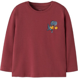 Name It Dino Basket Παιδικό T-Shirt Μακρυμάνικο Μπορντό 13224978