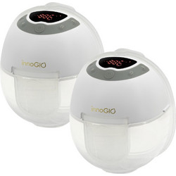 InnoGio GIOmum Line Discreet Light GIO-359 Διπλό Ηλεκτρικό Θήλαστρο Μπαταρίας Χωρίς BPA