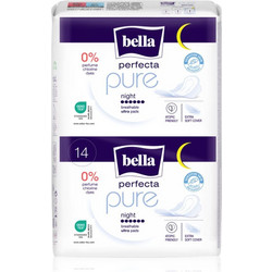 Bella Perfecta Pure Night Σερβιέτες με Φτερά για Αυξημένη Ροή 6 Σταγόνες 14τμχ