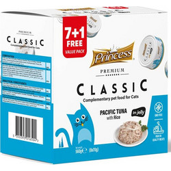 Princess Premium Classic with Pacific Tuna & Rice in Jelly 8x70gr