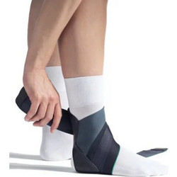 Medical Brace Push Med Aequi Επιστραγαλίδα Ελαστική με Ιμάντες Μαύρη Δεξί