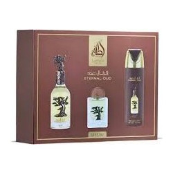 Lattafa Eternal Oud Eau de Parfum 100ml + 20ml + Deodorant Spray 200ml