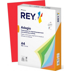 Rey Adagio Χαρτί Α4 80gr/m² 500 Φύλλα Κόκκινο 45378