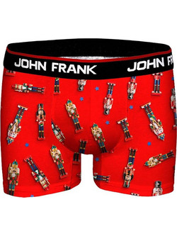 John Frank Nutcracker Ανδρικό Μποξεράκι Κόκκινο JFBD49