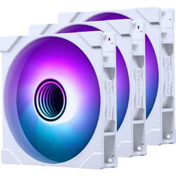 Phanteks M25G2-140 Case Fan 140mm ARGB με Σύνδεση 6-Pin 3τμχ White