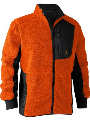 Deerhunter Ανδρική Ζακέτα Fleece με Φερμουάρ Πορτοκαλί 5125-669