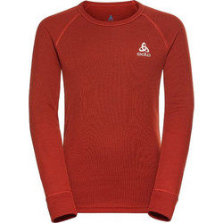 Odlo Crew Neck Active Warm Eco Ισοθερμική Παιδική Μπλούζα Μακρυμάνικη Κόκκινη 159229-30807