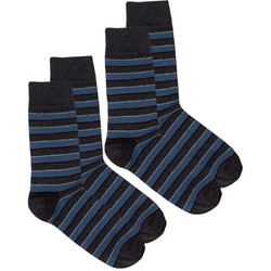 FMS Ανδρικές Κάλτσες Ψηλές Navy Μπλε 2Pack MW2-2502-205