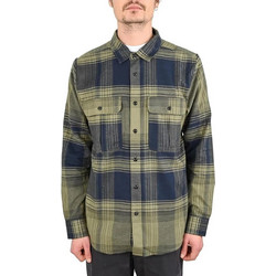 Volcom Ανδρικό Πουκάμισο Βαμβακερό Καρό Μακρυμάνικο Κανονική Γραμμή Πράσινο A0542502-TYM