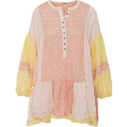 Free People Mini Καλοκαιρινό Καθημερινό Φόρεμα Εκρού 0S1.040.011
