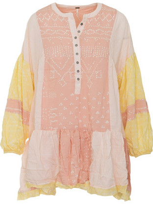 Free People Mini Καλοκαιρινό Καθημερινό Φόρεμα Εκρού 0S1.040.011