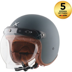 Axor Retro Mark II Khaki Κράνος Μηχανής Jet 900gr