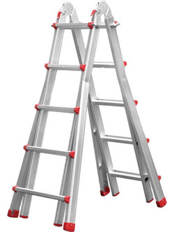 Prostep LITTLE GIANT PS2019 Πολυμορφική Επεκτεινόμενη Σκάλα με 4x3 Σκαλοπάτια
