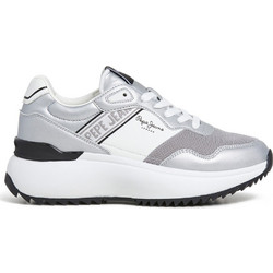 Pepe Jeans Γυναικεία Sneakers Flatforms Ασημί PLS600021-800