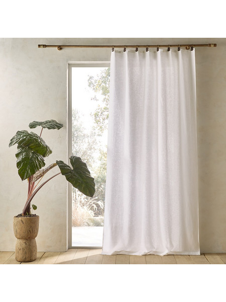 La Redoute Κουρτίνα με Γάντζους 140x180 Private 350013015 Λευκή