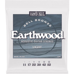 Ernie Ball 2348 Earthwood Σετ 6 Χορδές Ακουστικής Κιθάρας 80/20 Bronze 11-52" Light Tension