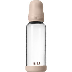 BIBS Γυάλινο Μπιμπερό με Θηλή Σιλικόνης κατά των Κολικών 2+ Μηνών Blush 240ml