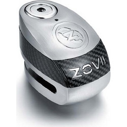 ZOVII ZD10 Κλειδαριά Δισκόφρενου Μηχανής 10mm με Συναγερμό Ασημί