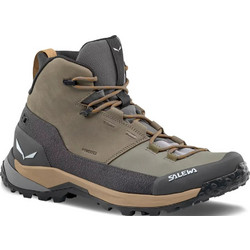 Salewa Puez Leather Mid Ανδρικά Ορειβατικά Μποτάκια Αδιάβροχα Ταμπά 61459-7955