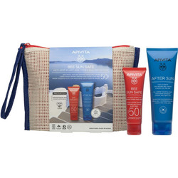 Apivita Bee Sun Safe Anti-Age & Anti-Spot Face Cream Tinted SPF50 50ml + After Sun Gel Cream 100ml